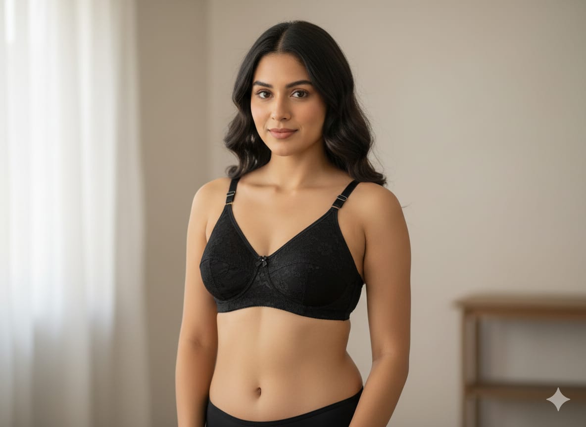 Lo❤️able Soft Cotton Fancy Push-Up Bra | Padded