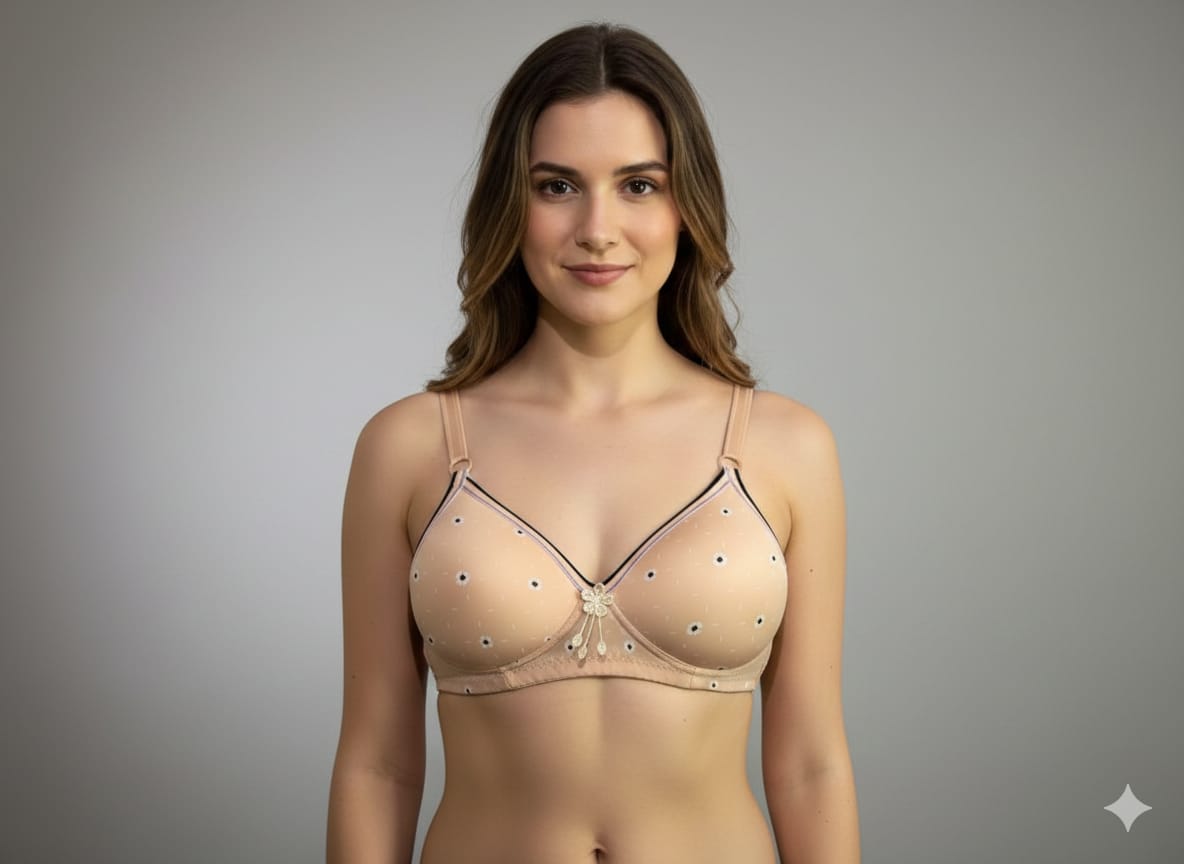 Lo❤️able Soft Cotton Fancy Push-Up Bra | Padded